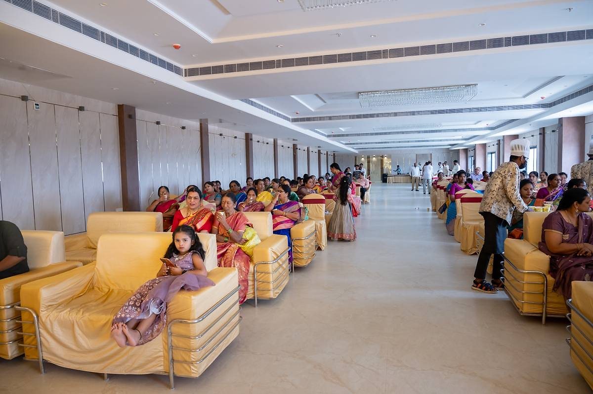 Guests seated at a function in the VRC Convention banquet hall