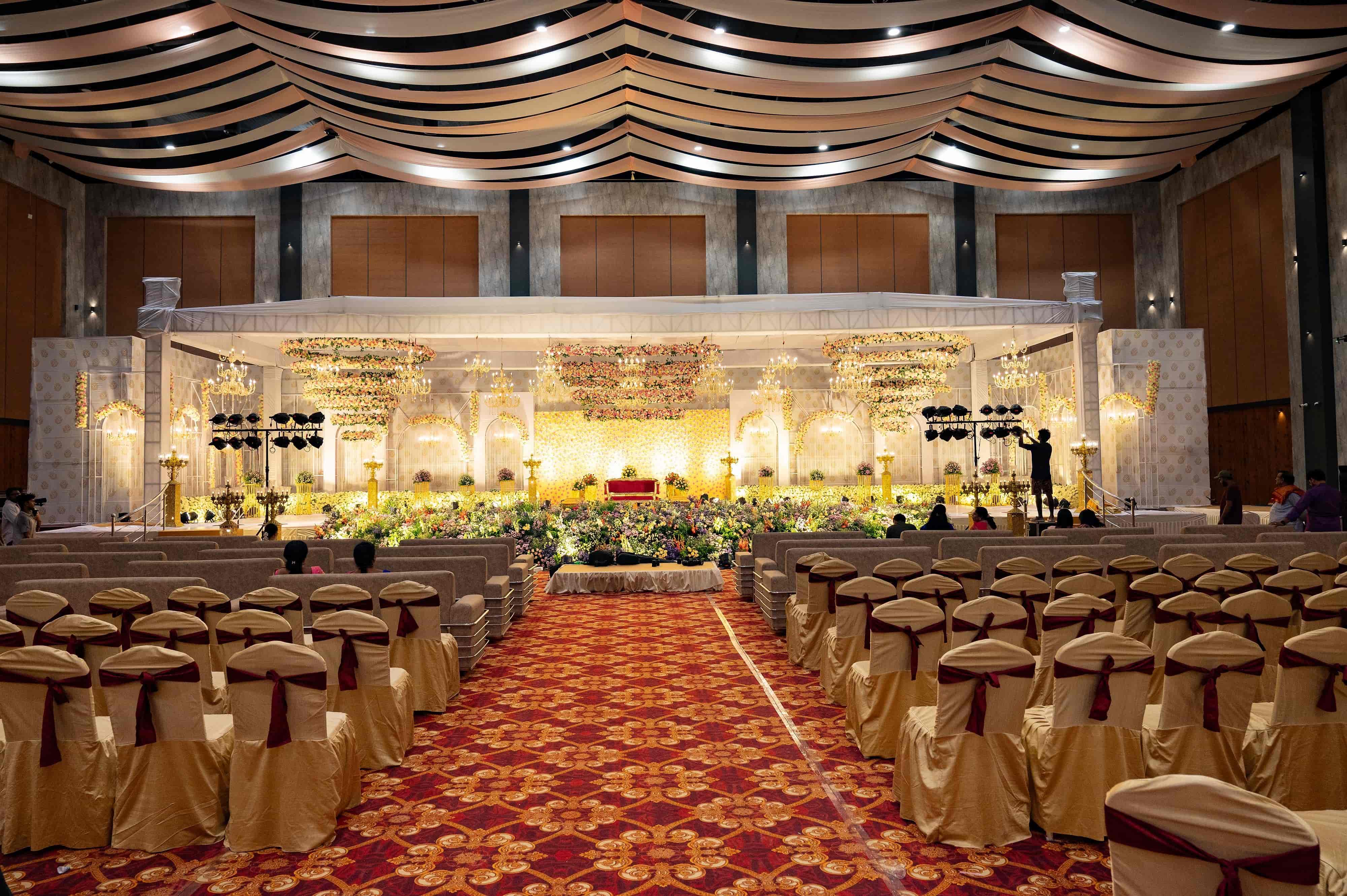 VRC Convention main hall with wedding stage and guest seating